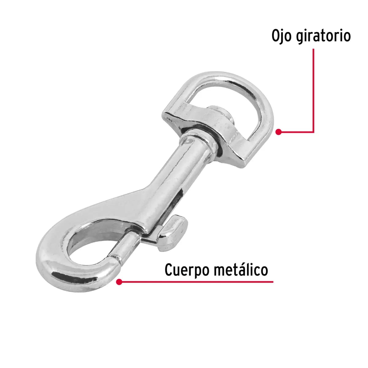 Bandola de Zinc Giratoria 1/2" Fiero - 44030