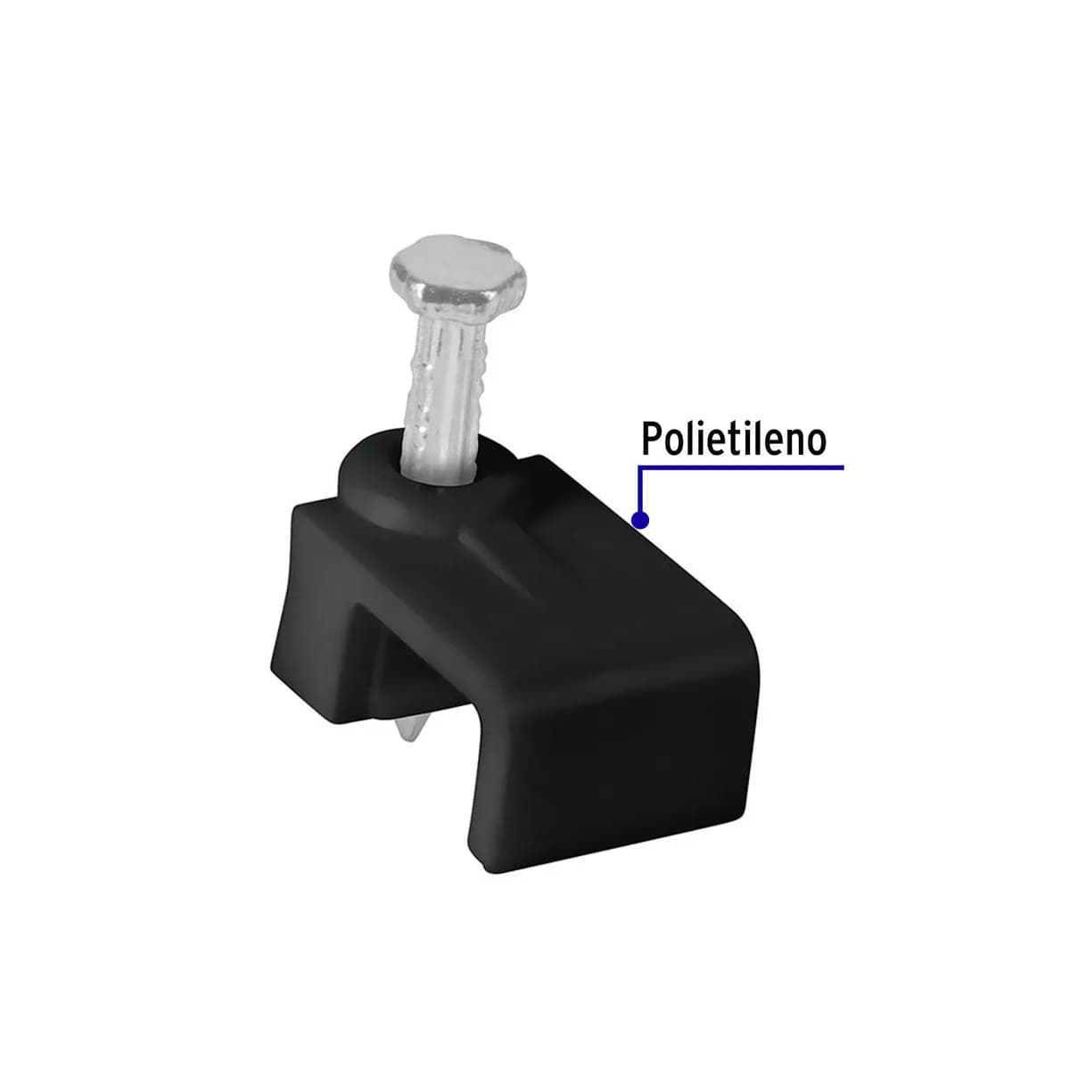 Bolsa con 20 Grapas Negras 5 x 8.5 mm Planas Volteck - 48034