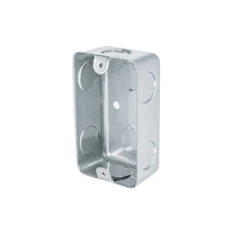 Chalupa Galvanizada 2x4 Knock Outs 1/2 y 3/4 Gris