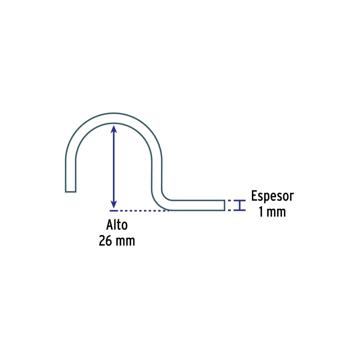 Abrazadera Tipo Uña 1/2" Volteck - 46920