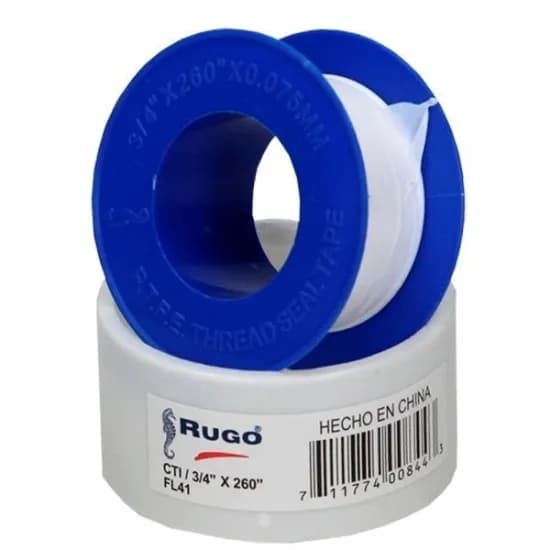 Cinta Teflón 1/2" RUGO - Paquete de 10 Piezas