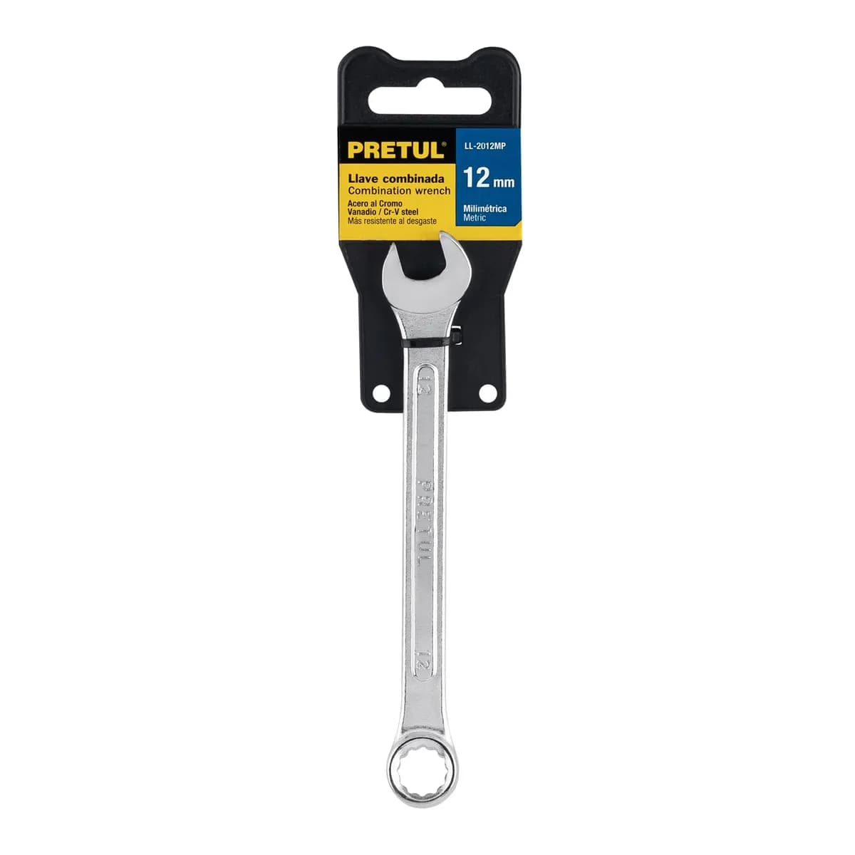 Llave Combinada 12 mm x 160 mm de Largo Pretul - 21906