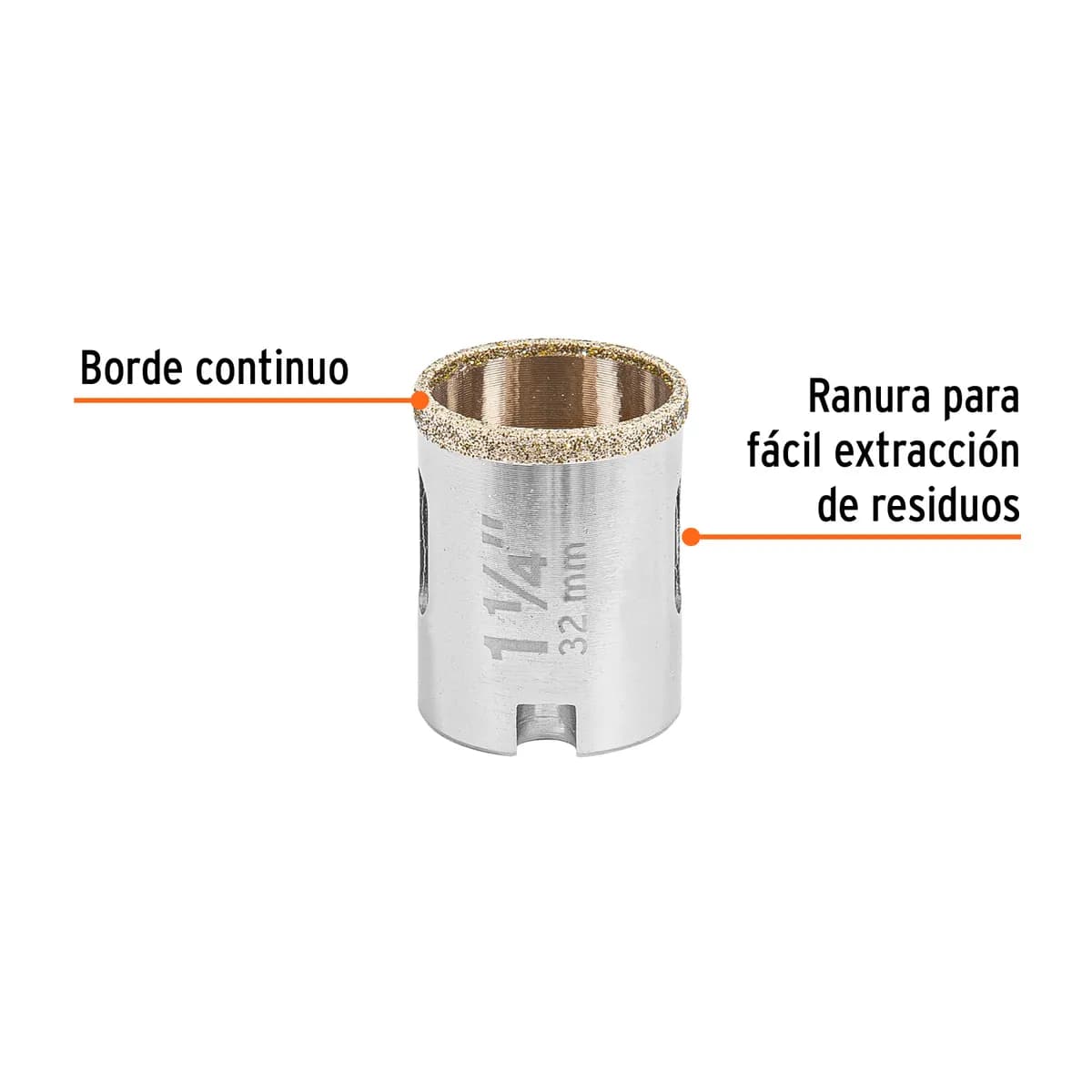 Brocasierra de Diamante Borde Continuo 1 1/4" Truper - 17128