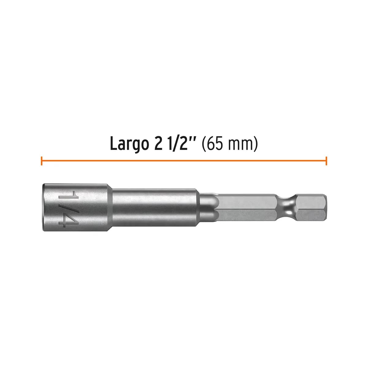 Estuche con 5 Dados Magnéticos 1/4" x 2 1/2" Truper - 12939