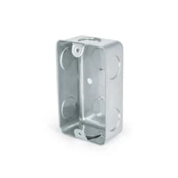 Chalupa Galvanizada 2x4 Knock Outs 1/2 y 3/4 Gris