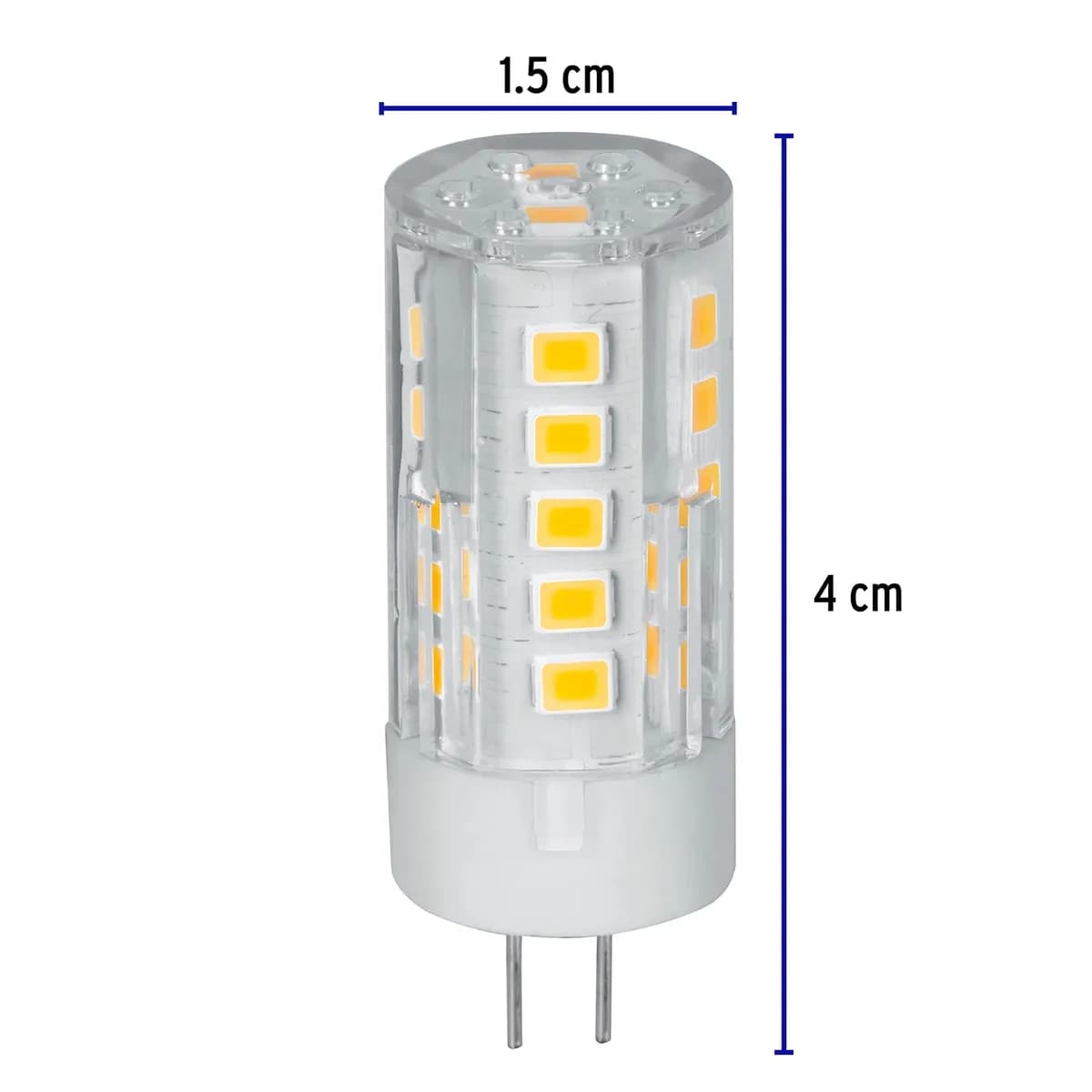 Foco LED 3 W Tipo Cápsula 2700 K Luz Ámbar Volteck - 48103