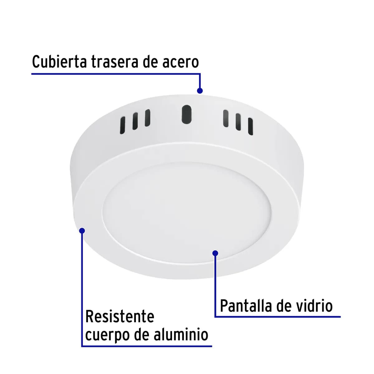 Luminario LED Redondo Blanco 6500 K 18 W Volteck - 46715