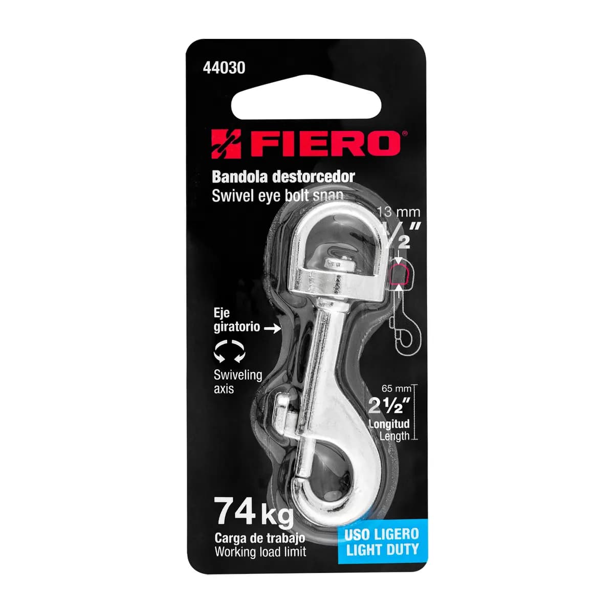 Bandola de Zinc Giratoria 1/2" Fiero - 44030