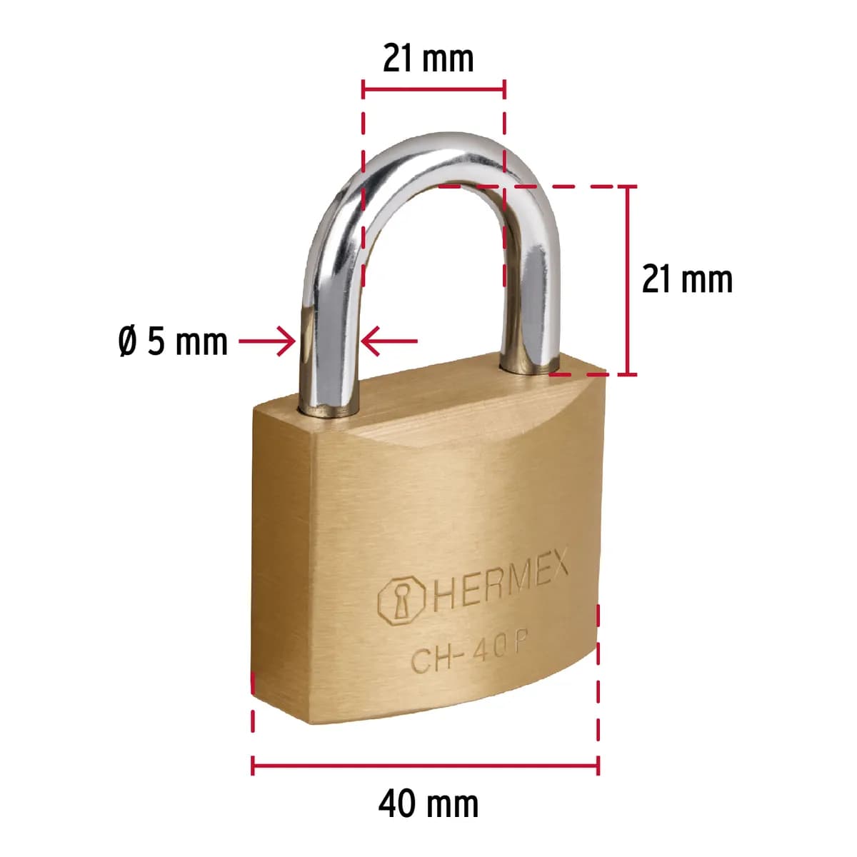 Candado de Hierro 40 mm Hermex - 23518