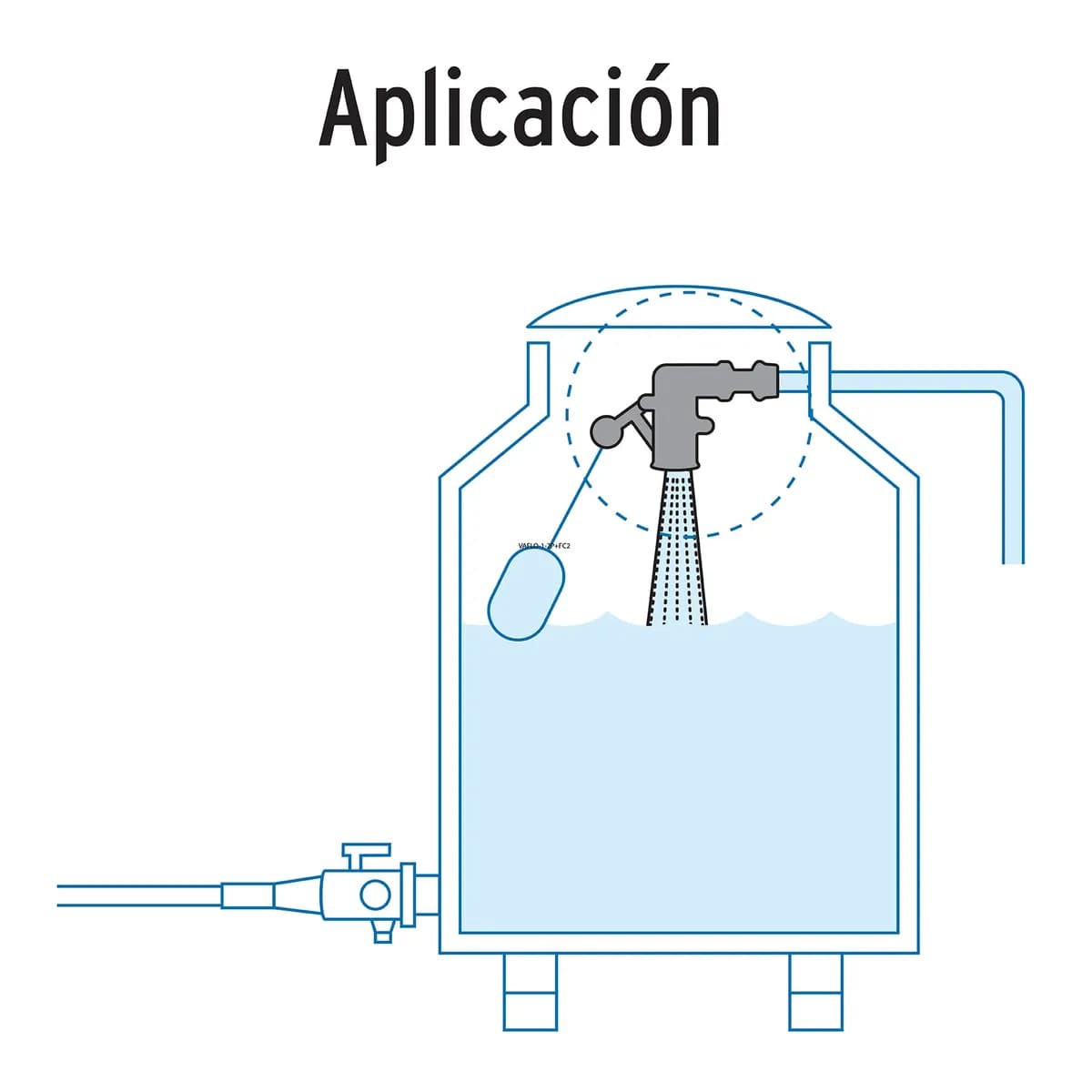 Válvula Plástica de Llenado para Flotador 1/2" Foset - 48082