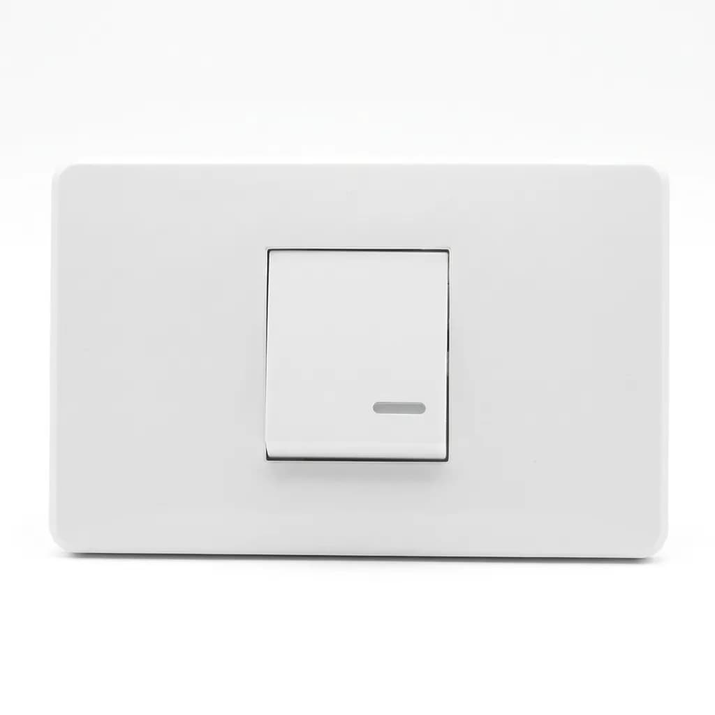 Apagador Sencillo c/Placa Blanco Argos