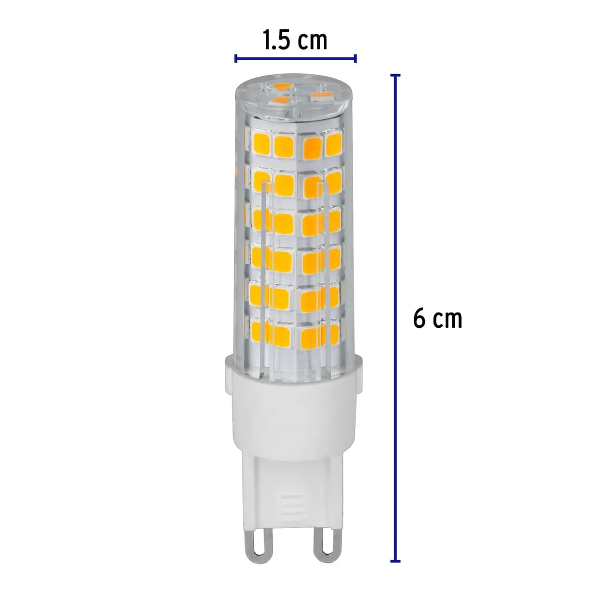 Foco LED 4 W Tipo Cápsula 2700 K Luz Ámbar Volteck - 48102