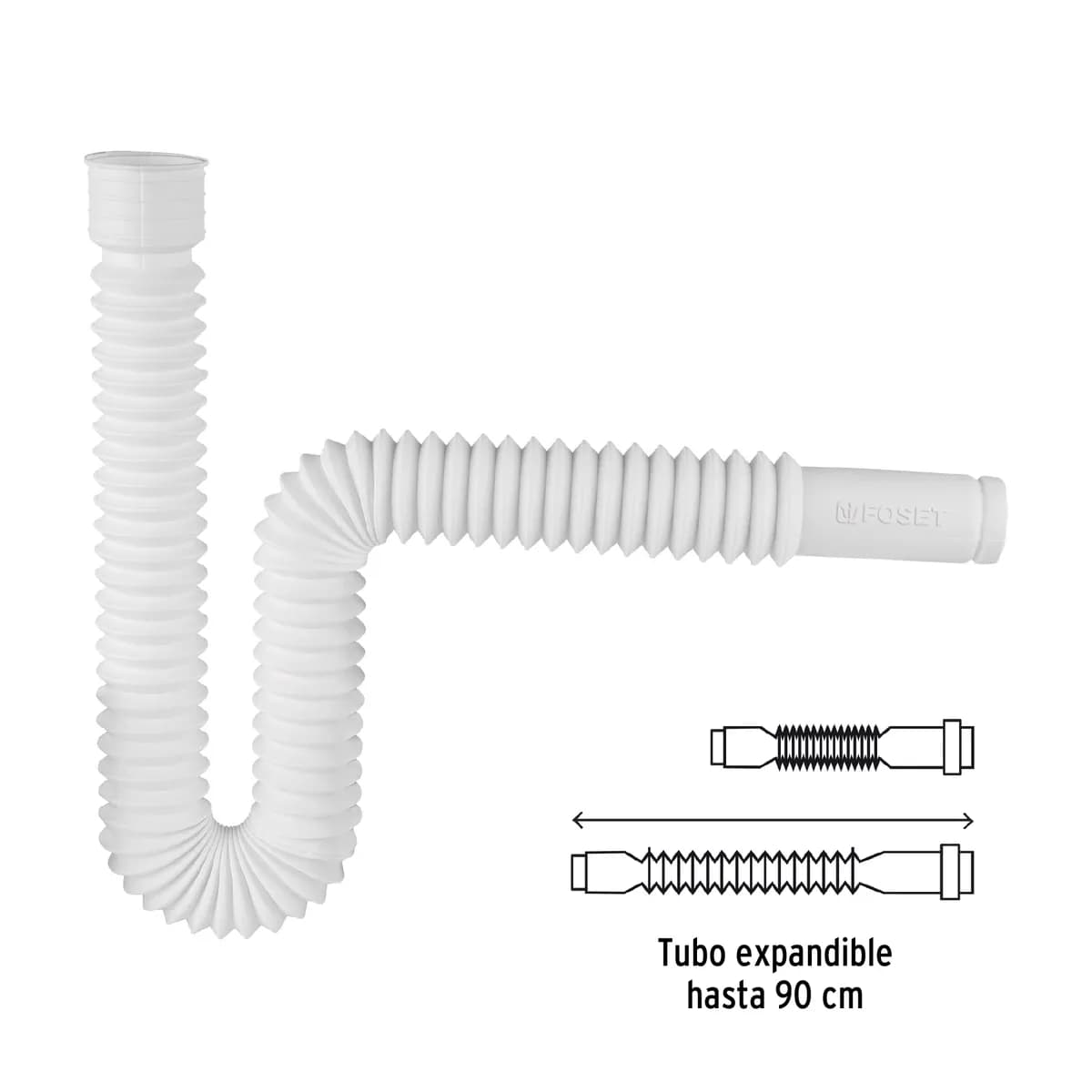 Céspol Flexible de Polietileno para Lavabo y Fregadero Foset - 49509