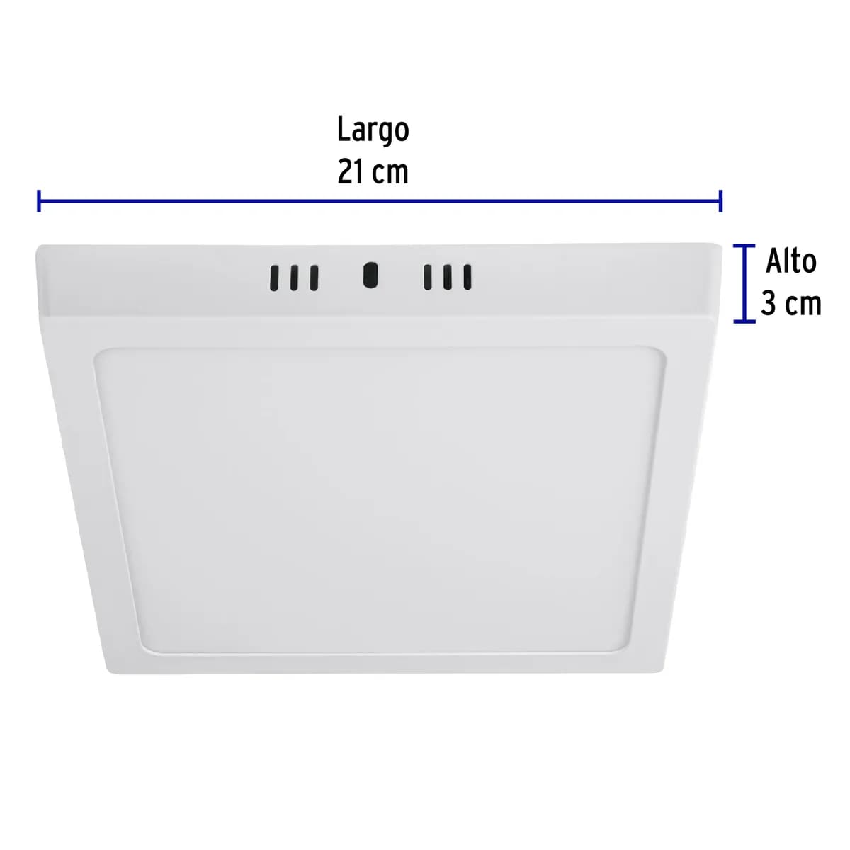 Luminario LED de Plafón 18 W Cuadrado Blanco Volteck - 47444