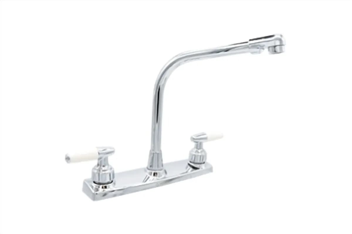 Mezcladora para Fregadero Cuello Cobra Pirulí Blanca MEER - MZF814