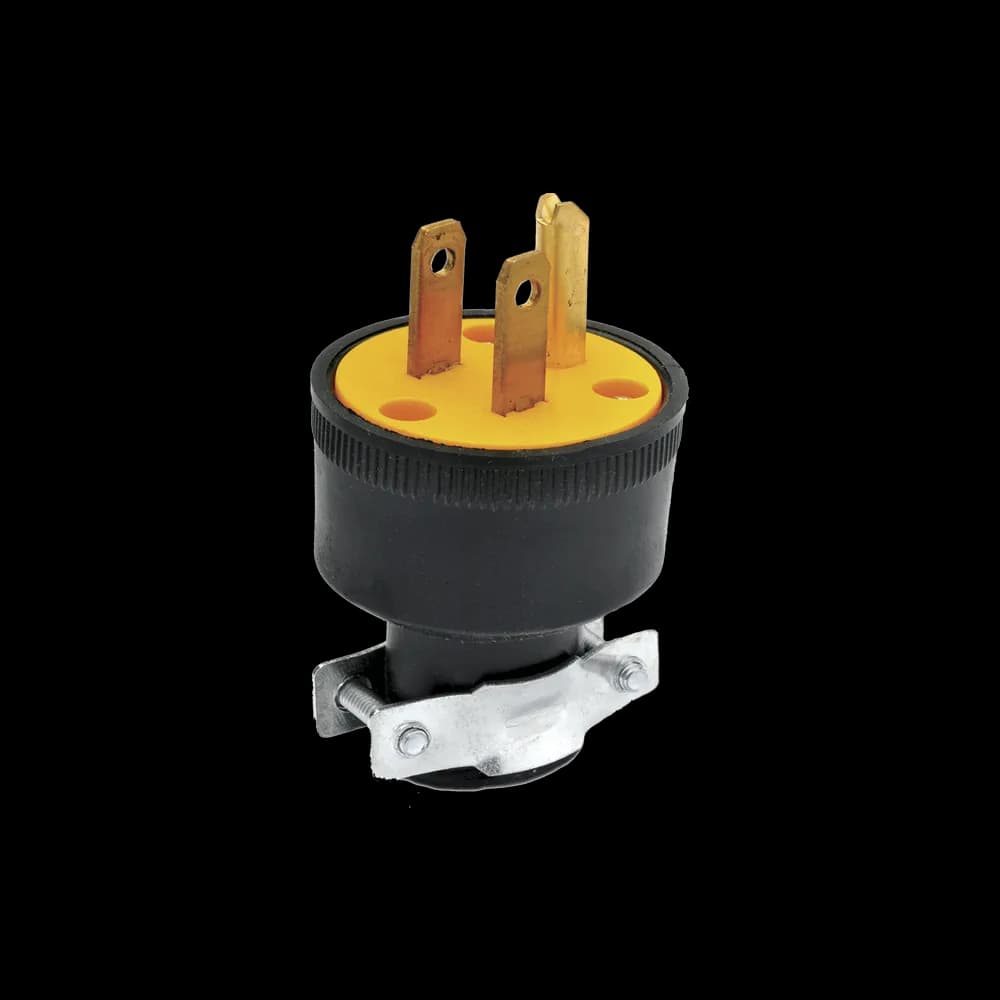 Clavija Aterrizada Redonda c/Abrazadera Argos