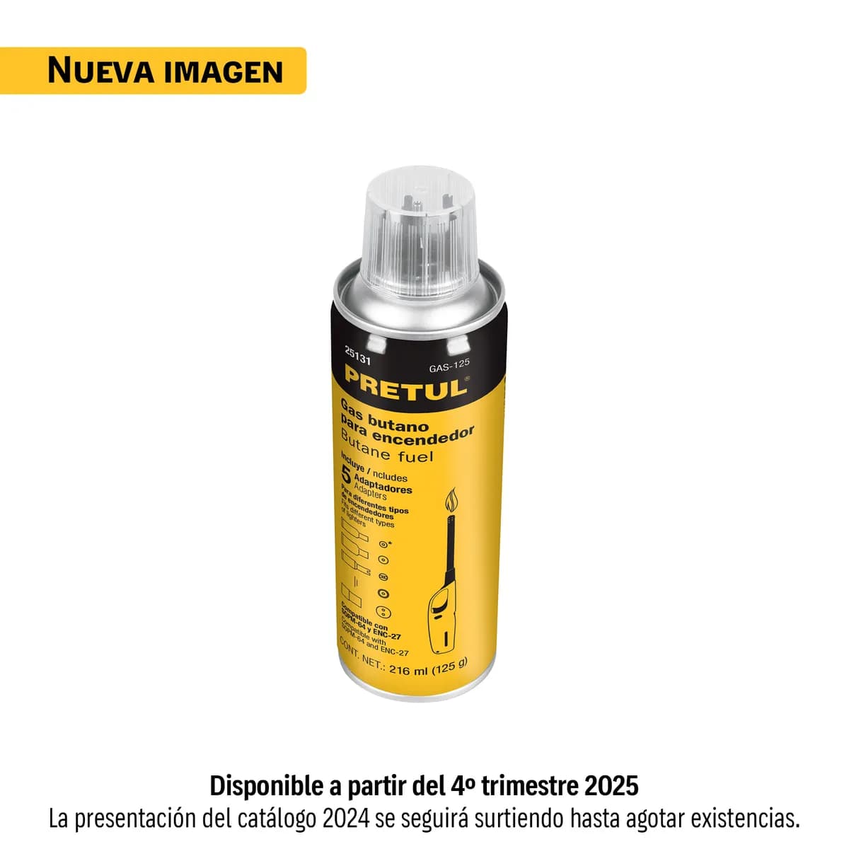Lata de Gas Butano para Encendedor 125 g Pretul - 25131