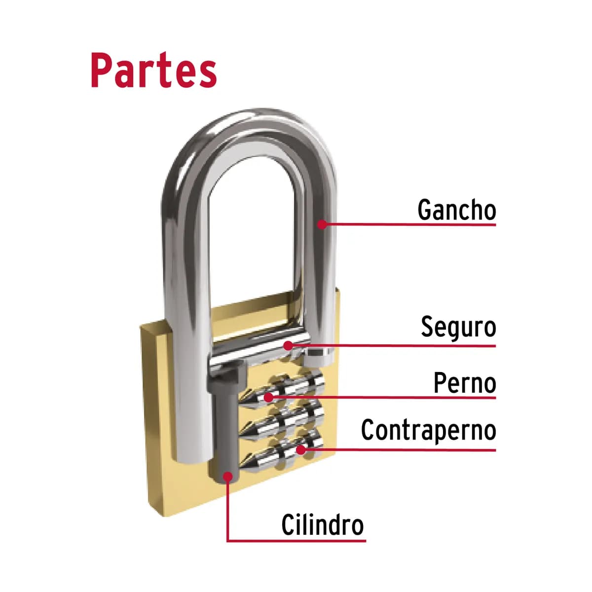 Candado de Hierro 40 mm Hermex - 23518