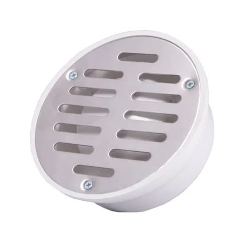 Coladera Universal Blanca con Rejilla de Acero Inoxidable COFLEX - PC102