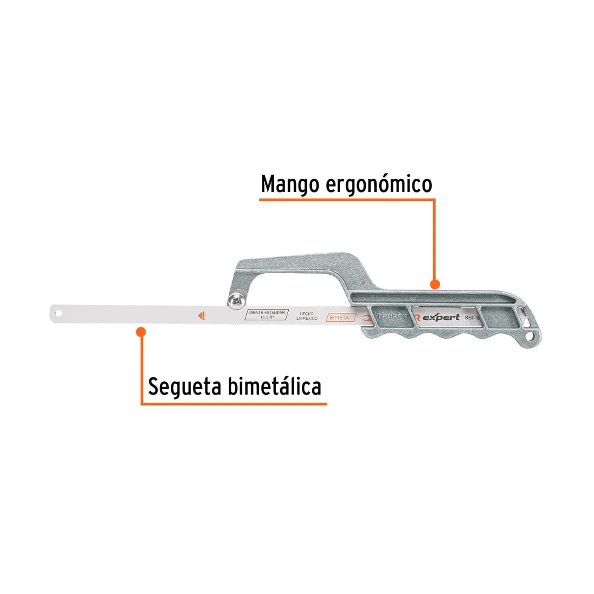 Mini Arco de Aluminio 12" para Segueta Truper - 10236