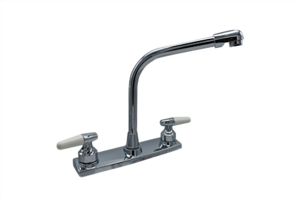 Mezcladora para Fregadero Cuello Cobra Pirulí Blanca MEER - MZF8405