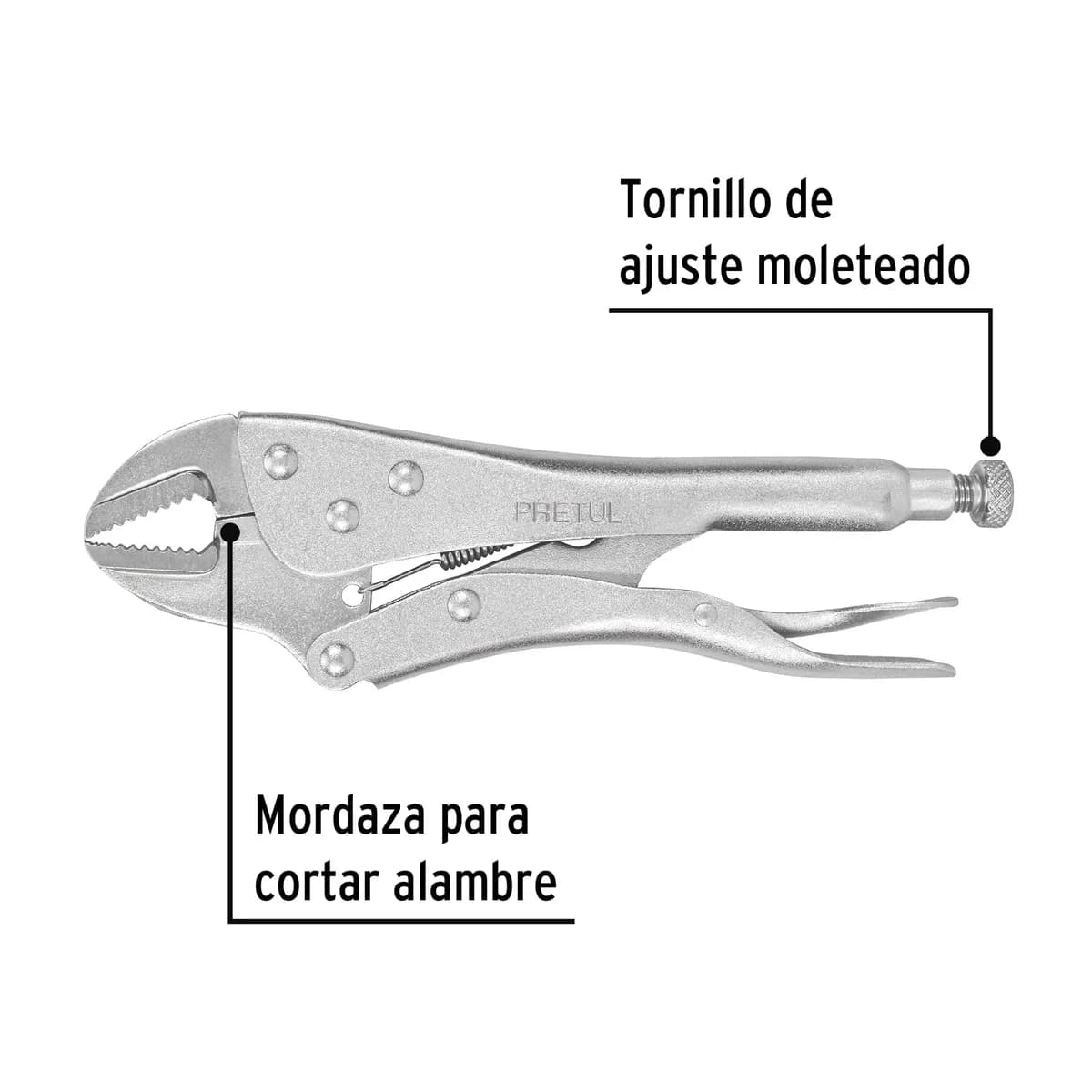 Pinza de Presión Mordaza Recta 10" Pretul - 22707