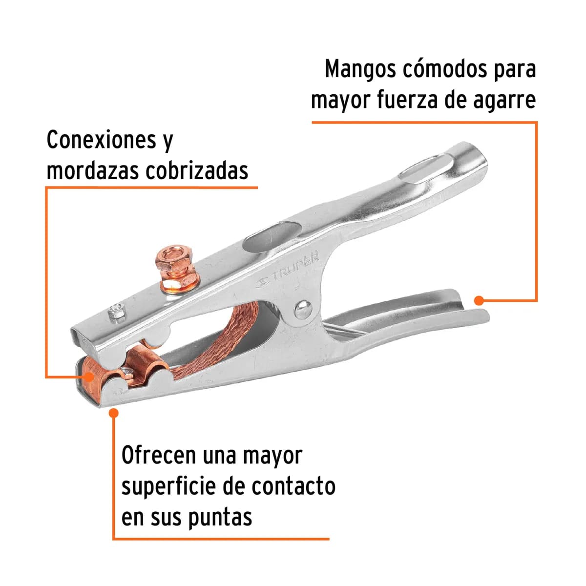 Pinza para Tierra de 500 A Truper - 14235
