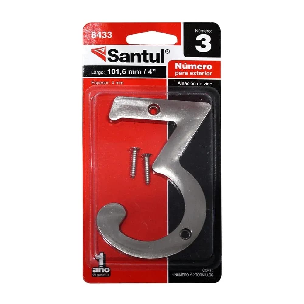 Número para Exterior 3 Santul - 8433