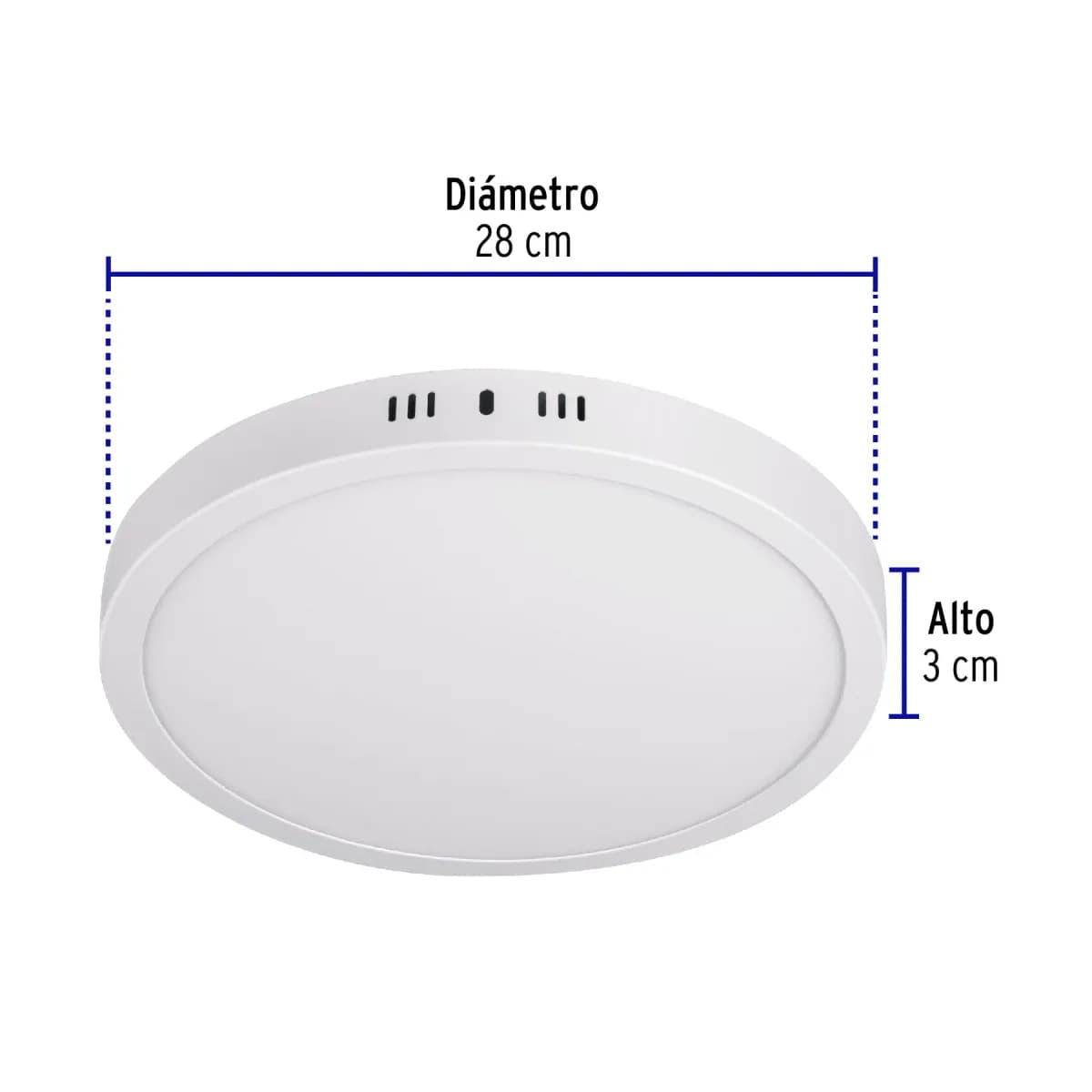 Luminario LED Redondo Blanco 6500 K 24 W Volteck - 46717