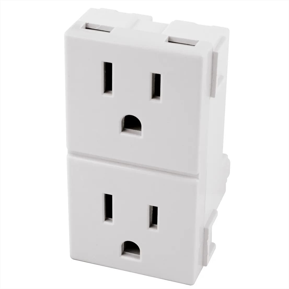 Contacto Dúplex Oculto Aterrizado 127V/15A Blanco AKSI - 118326