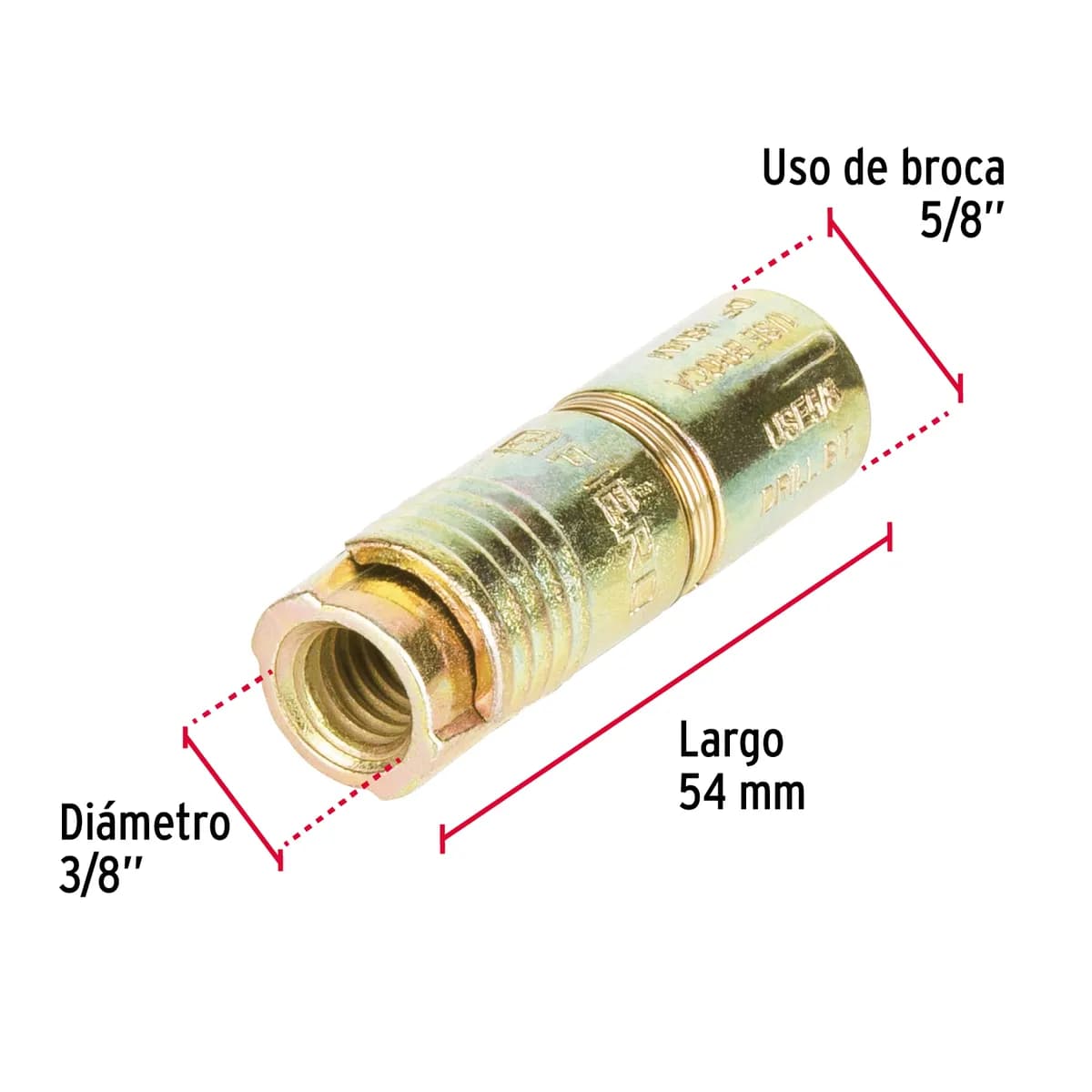 Bolsa con 4 Taquetes Expansivos 3/8" Fiero - 44364