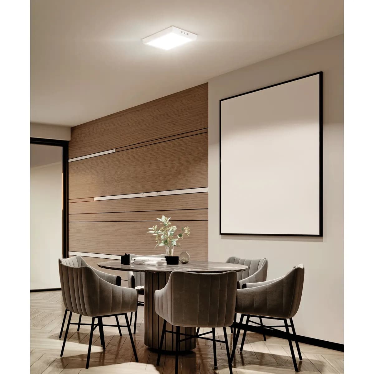 Luminario LED Cuadrado Blanco 6500 K 24 W Volteck - 47445