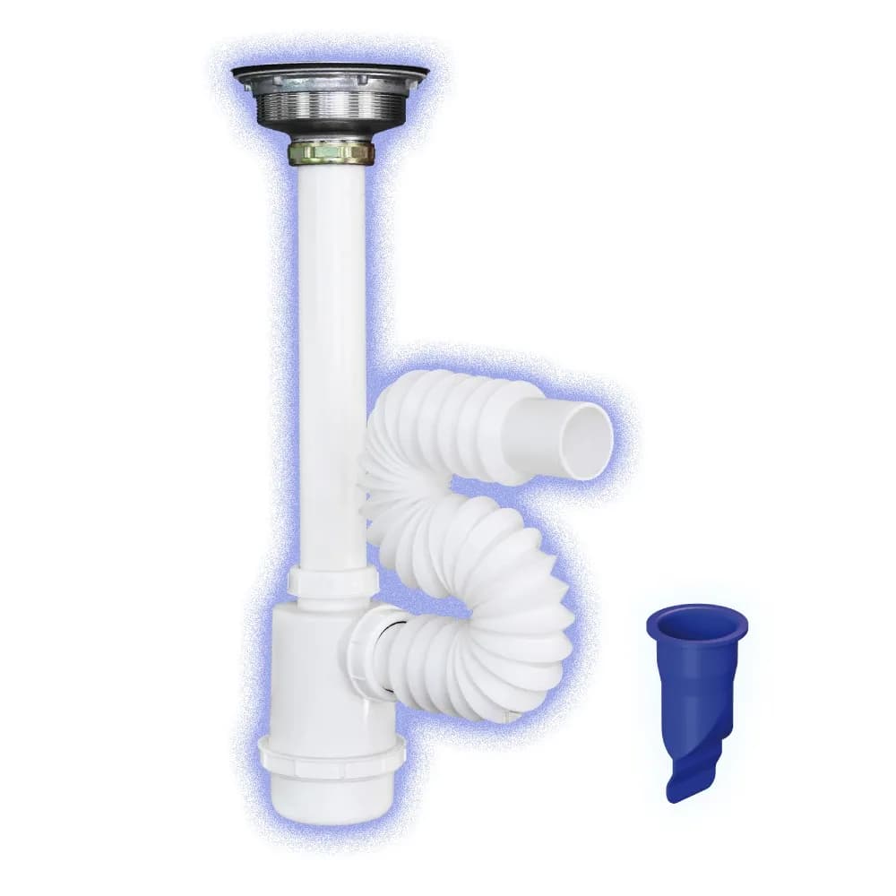 Céspol Flexible con Contra de Acero Inoxidable Bote Grande 55 cm Fleximatic - 2335A