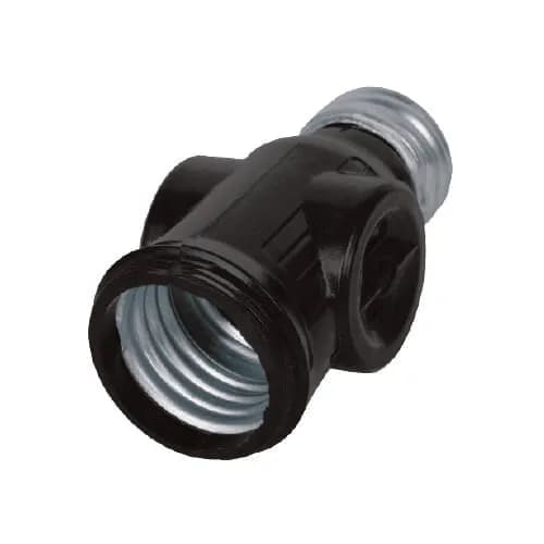 Portalámpara con Ladrón Negro AKSI - 117521