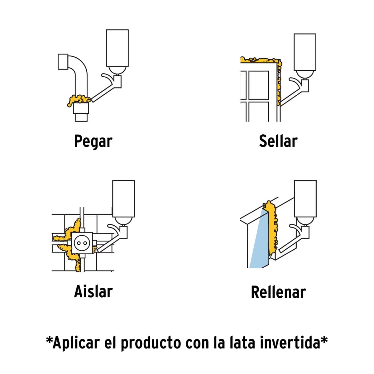 Espuma Expansiva de Poliuretano 300 ml Pretul - 27007