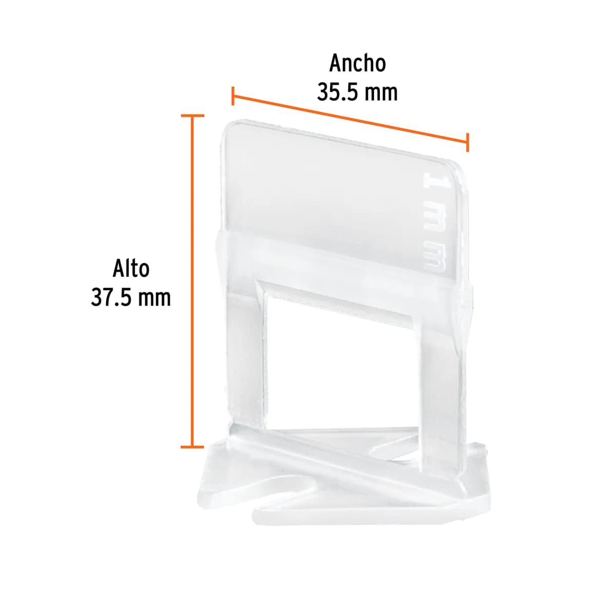 Bolsa con 100 Anclas para Nivelación 1 mm Truper - 102874