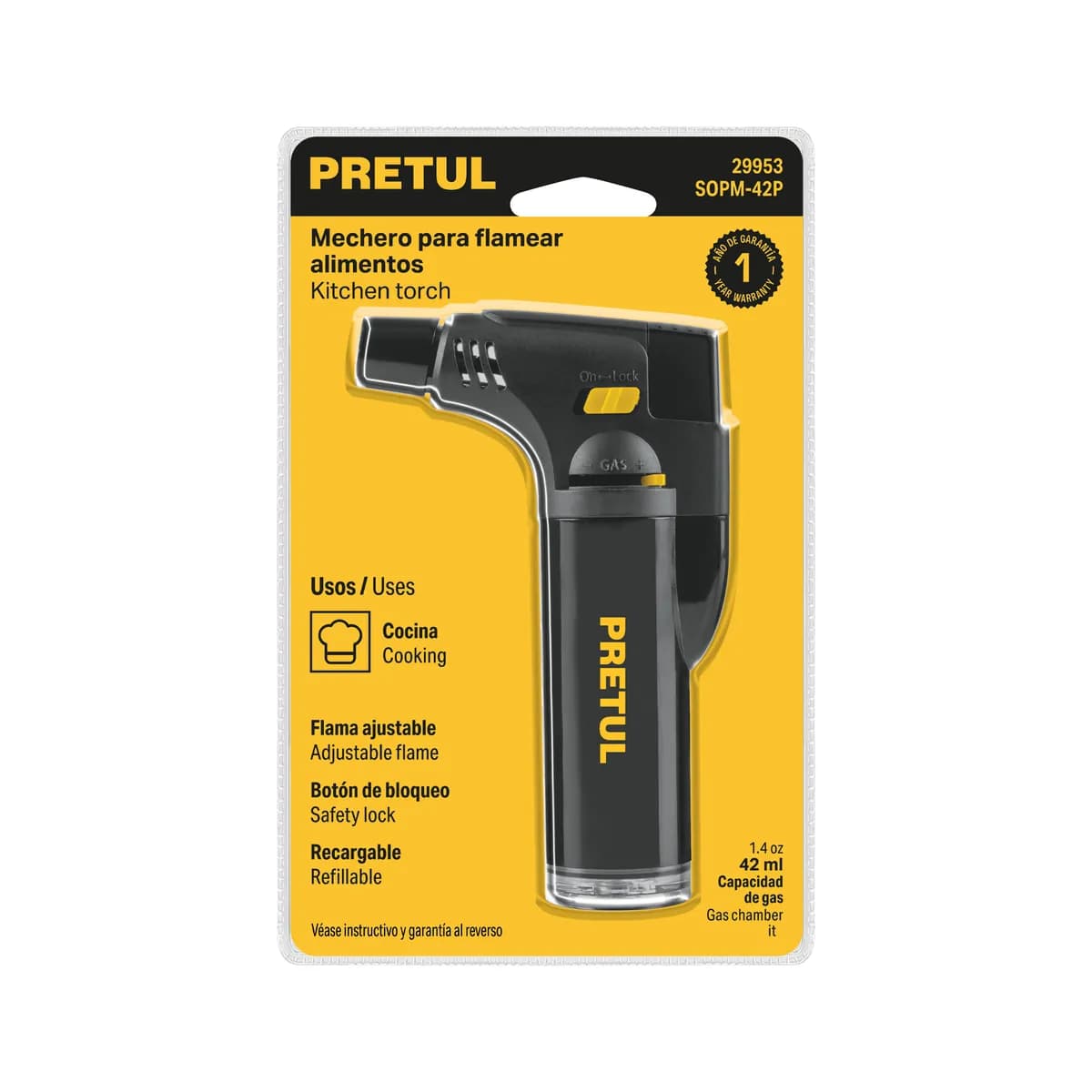 Mechero Recargable 42 ml Pretul - 29953