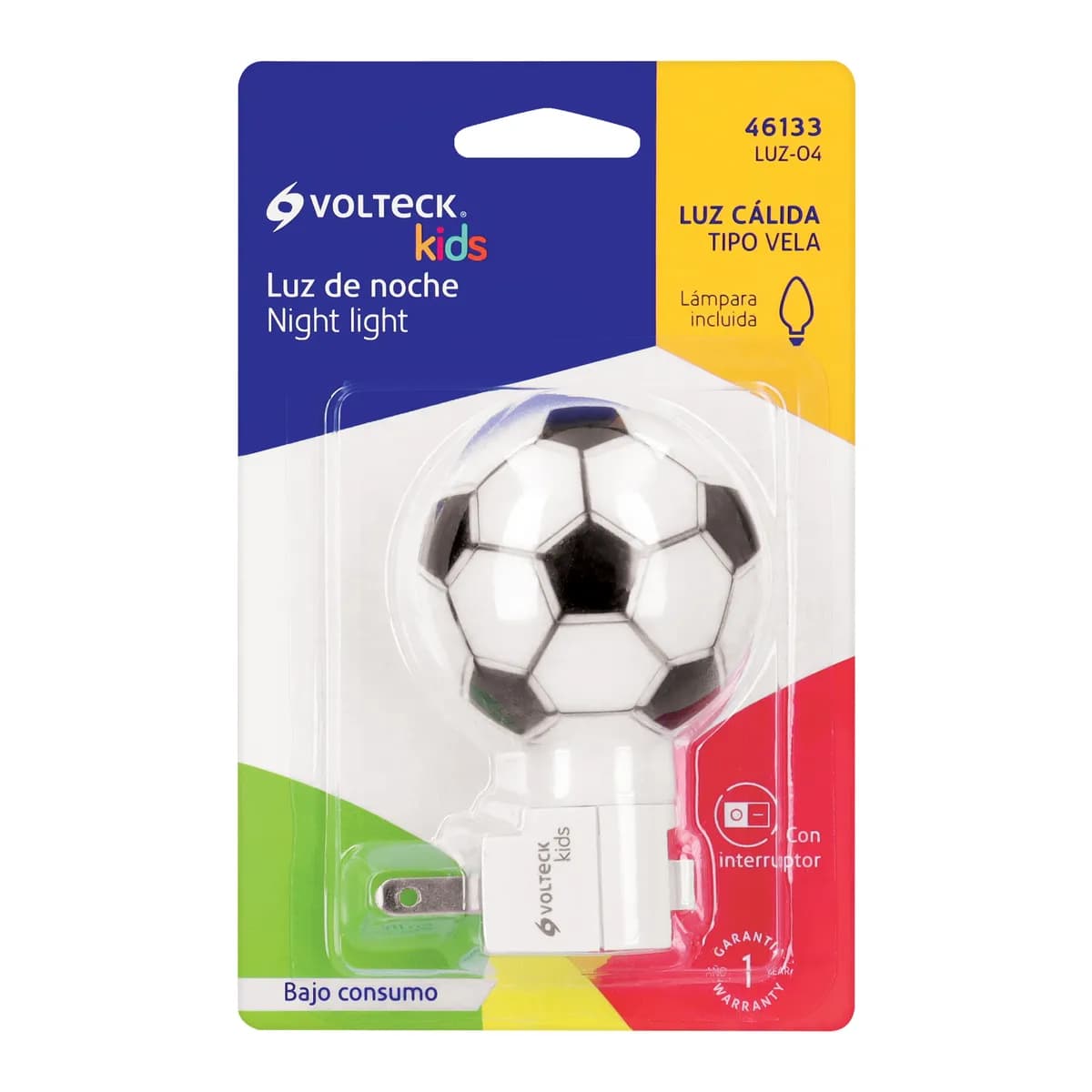 Luz de Noche con Lámpara E12 Diseño Flor Volteck - 46130