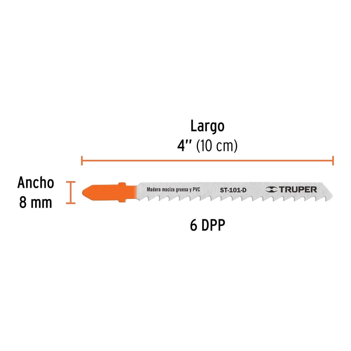 Blíster con 5 Seguetas 6 DPP para Madera Zanco T Truper - 18126