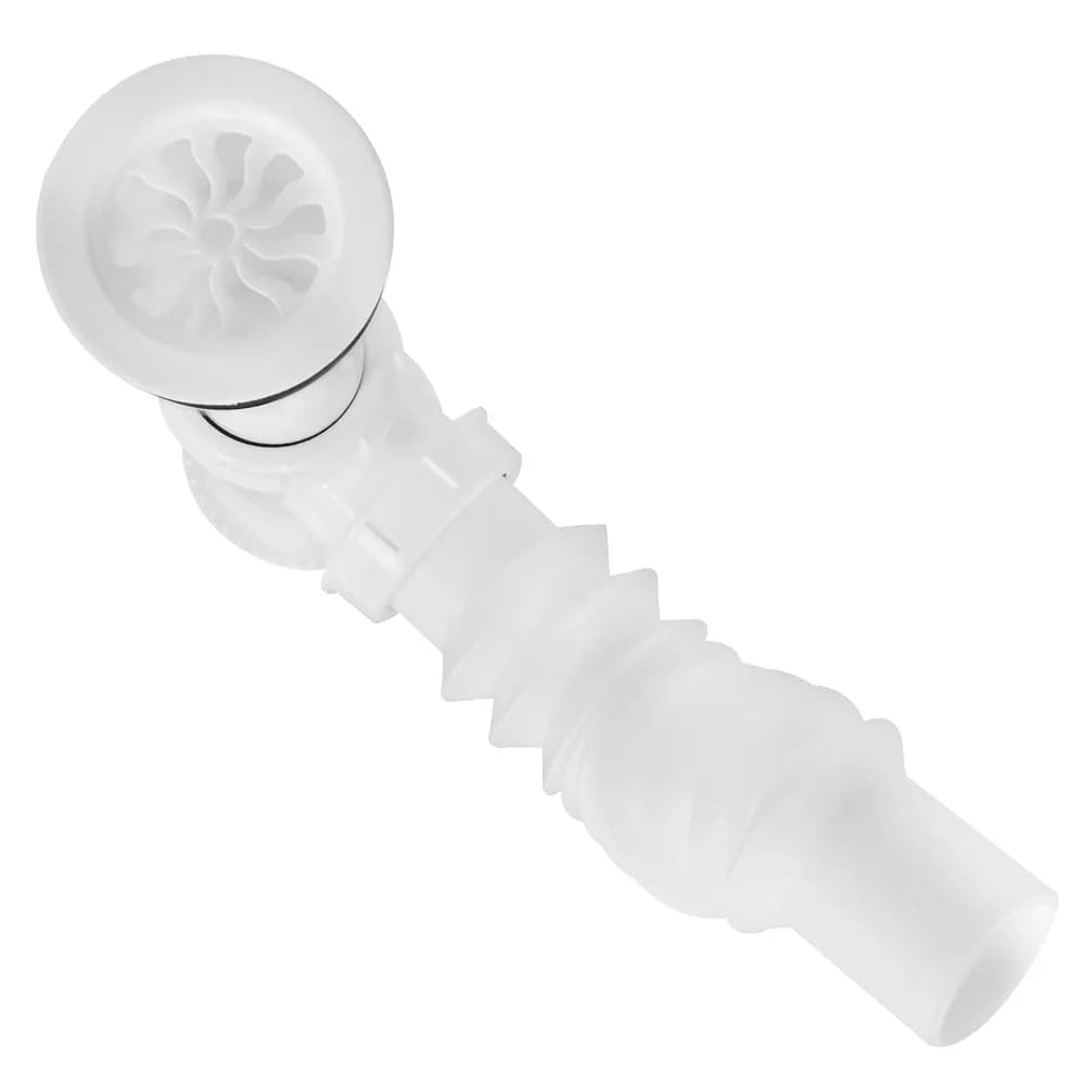 Céspol para Fregadero con Rejilla Blanco Bote Chico 25 cm y Check Antiolor Fleximatic - 2287