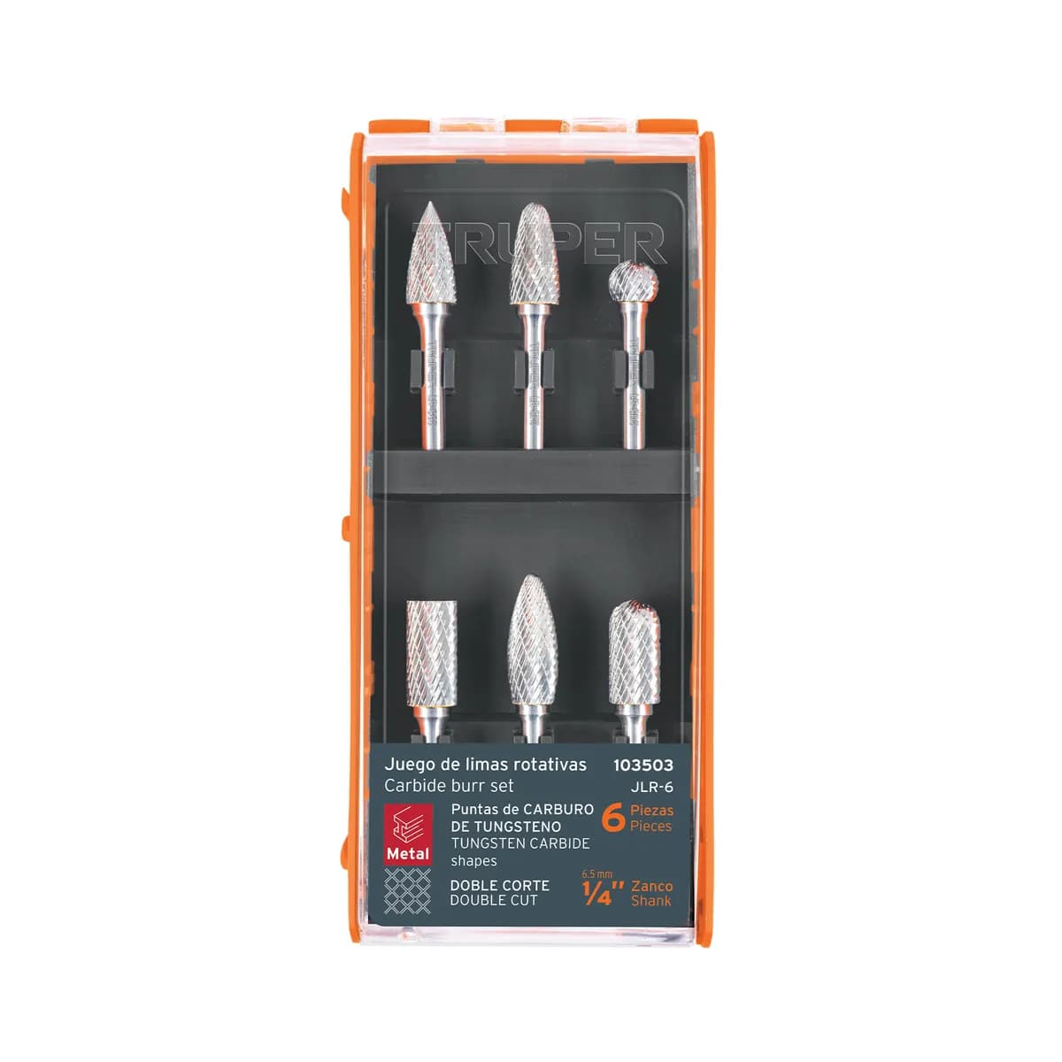 Juego de 6 Limas Rotativas Truper - 103503