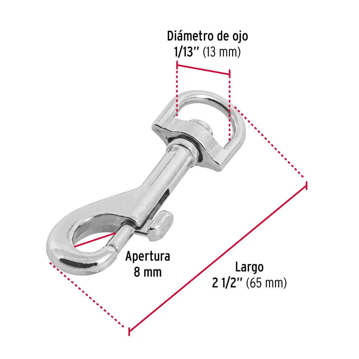 Bandola de Zinc Giratoria 1/2" Fiero - 44030