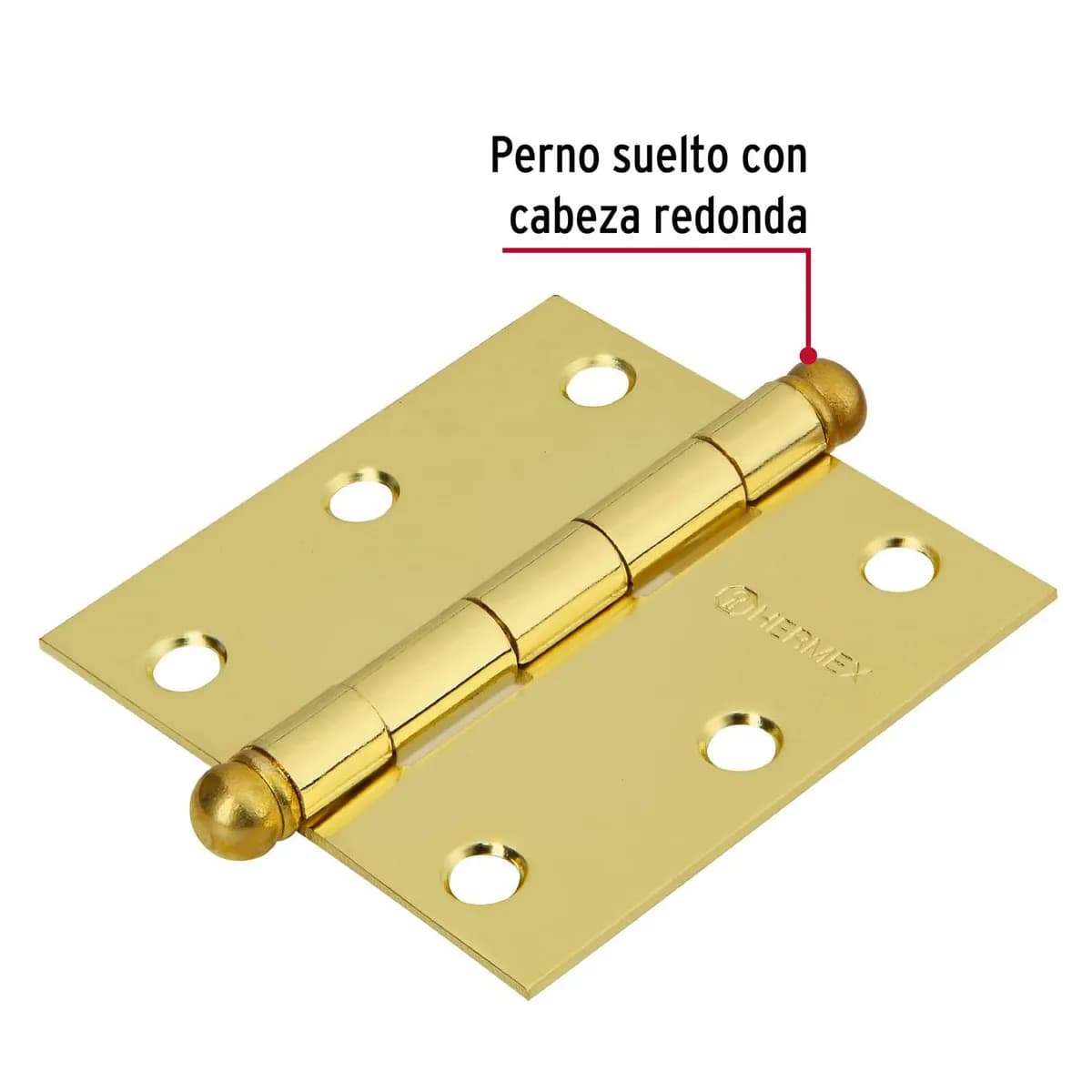 Bisagra de Libro 3" x 3" de Latón Hermex Truper - 43232