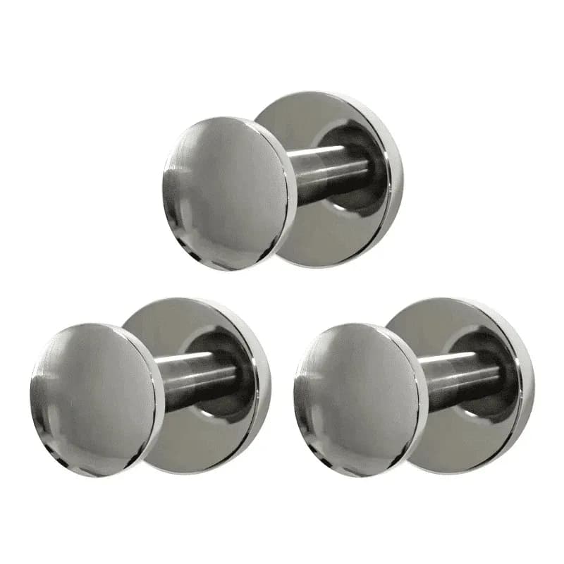 Regadera Redonda 8" Acabado Negro Antisarro Rugo - 44GAN
