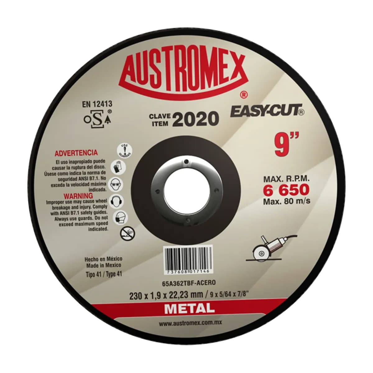 Disco de Corte 9" Austromex - 2020
