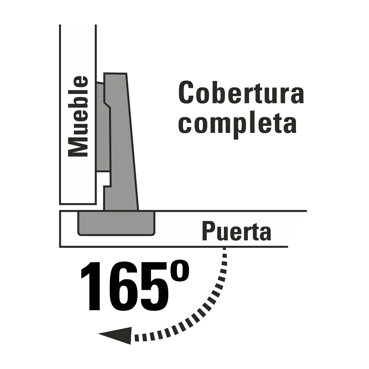Bolsa con 2 Bisagras de Brazo Corto Truper - 43164