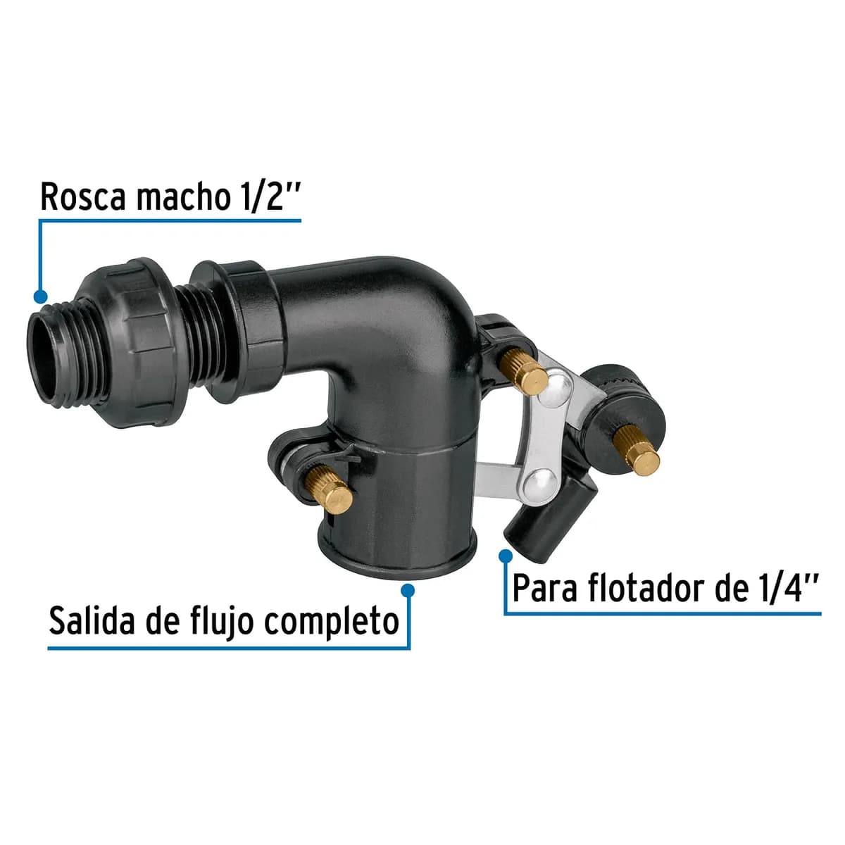 Válvula Plástica de Llenado para Flotador 1/2" Foset - 48082