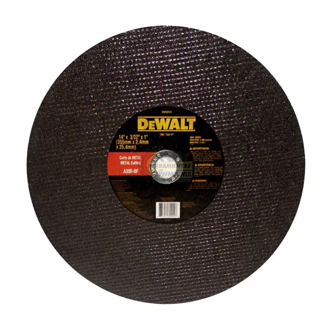 Disco Abrasivo de Corte 14" DeWalt - DW-DW0014R
