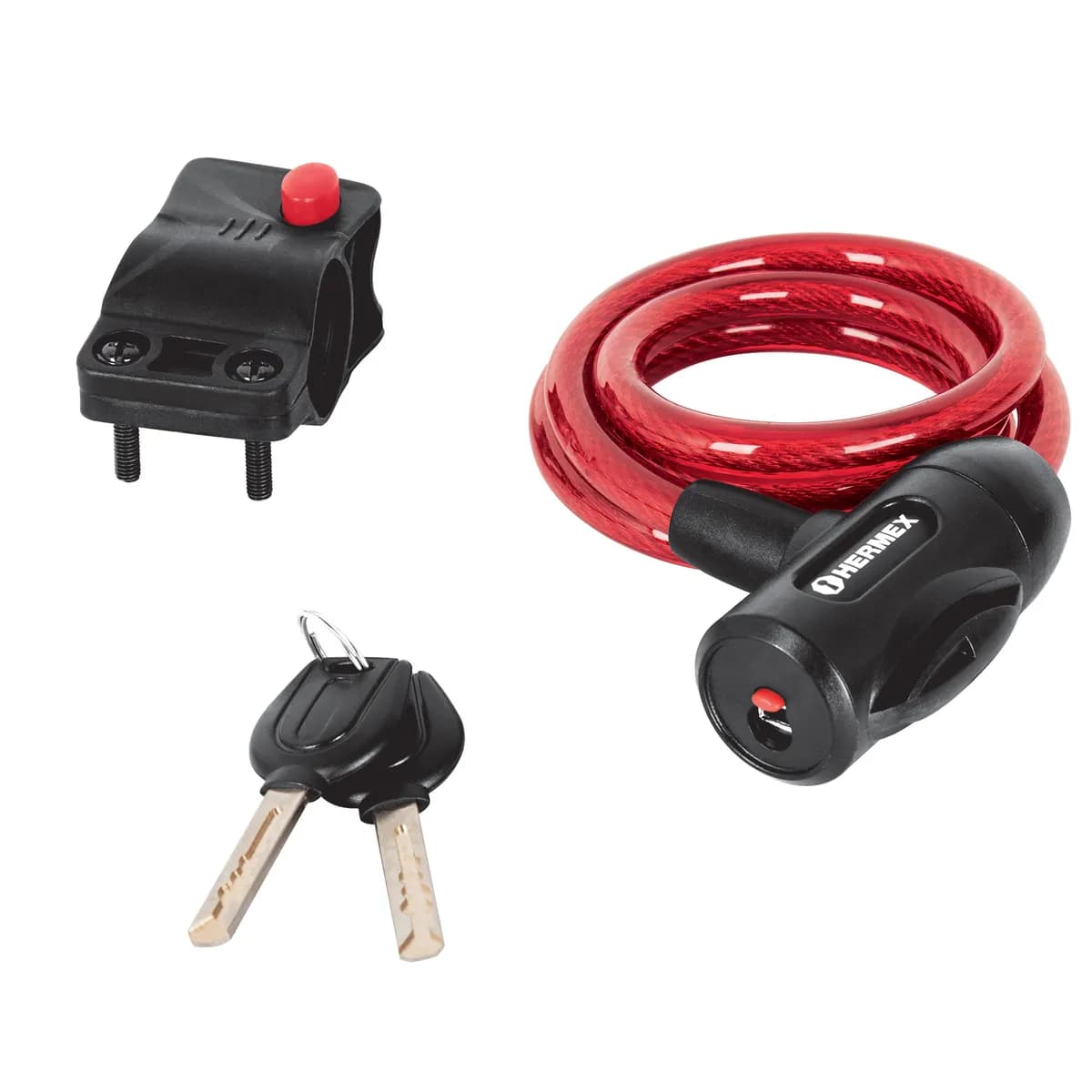 Candado de Cable con Llave 10 mm x 1 m Truper - 43922