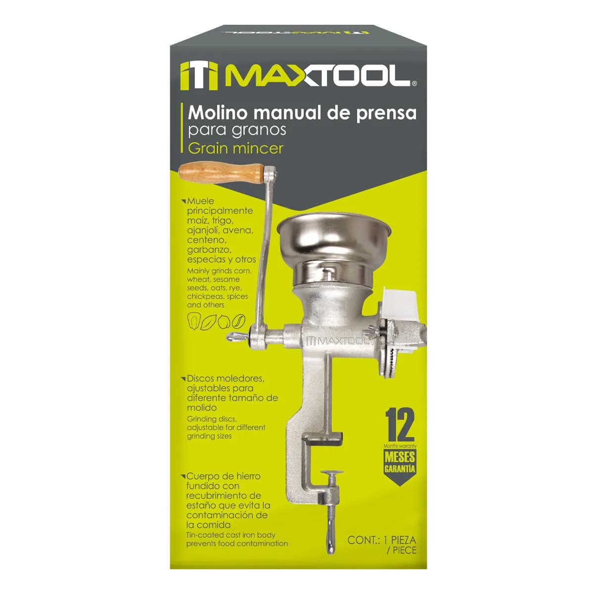 Molino Manual para Grano AKSI - 309901